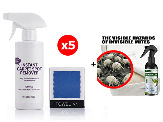🥳2026 HOT SALE🥳🧼49% OFF! Powerful Carpet Stain Remover – No harsh fumes, hypoallergenic. Fast‑drying formula. Spray, wait, wipe – done. Restores carpet like new. 🏡💚
