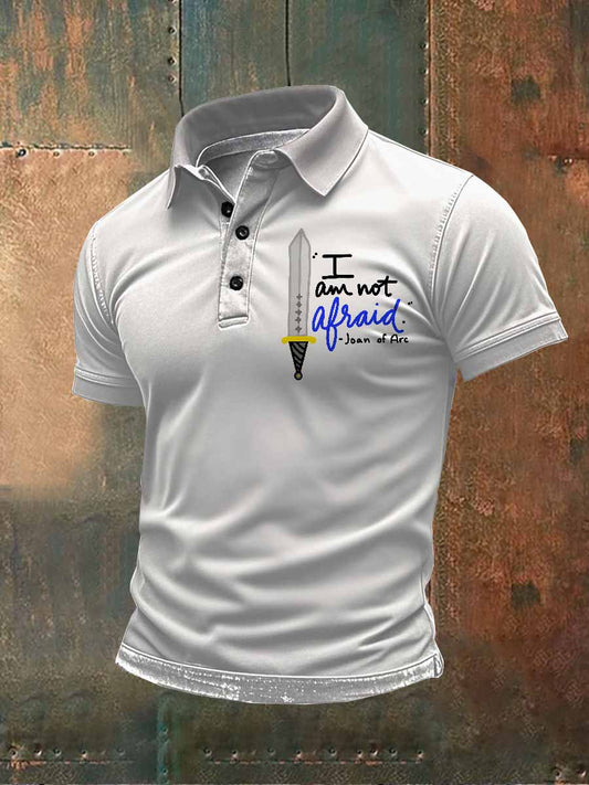 Polo Décontracté À Imprimé Jeanne D'arc Vintage