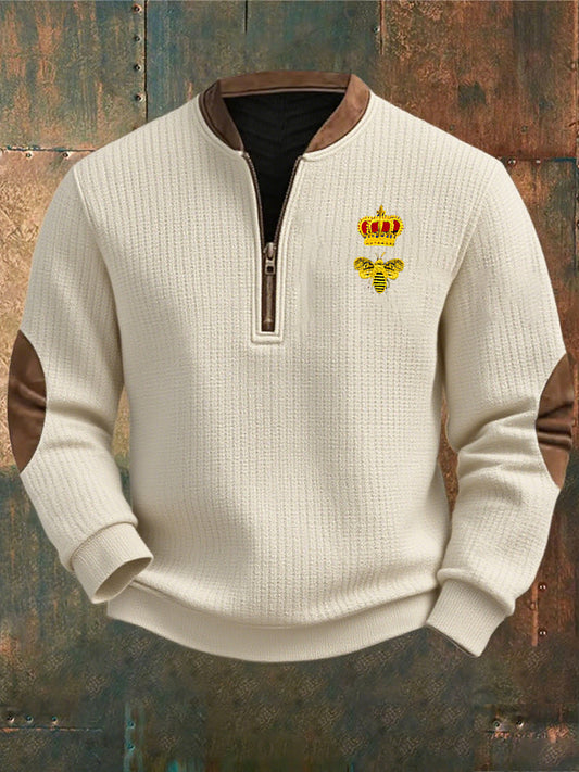 Hommes Retro Art Business Casual Sweatshirt