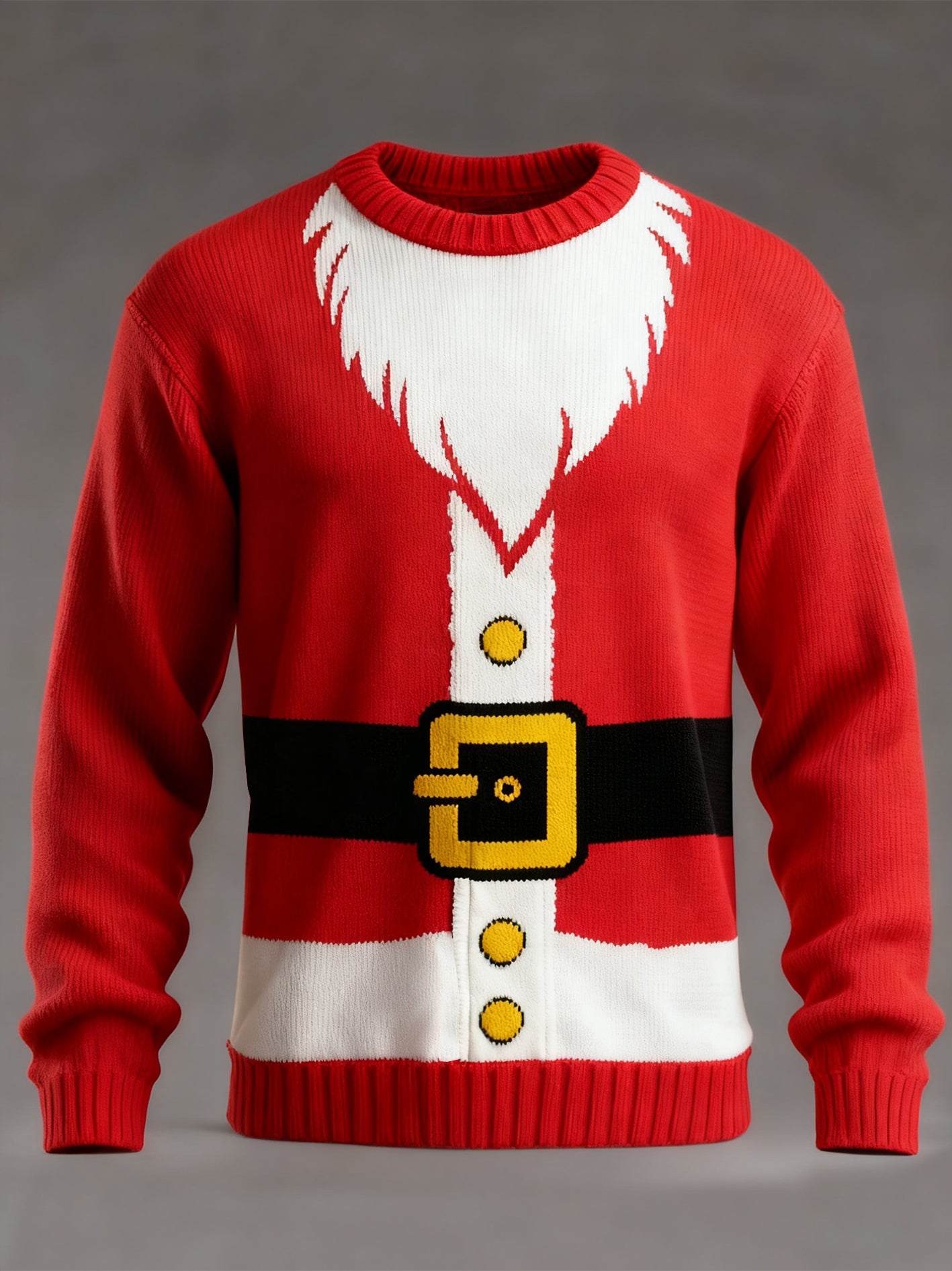 Pull imitation décontracté imprimé de Noël pour hommes