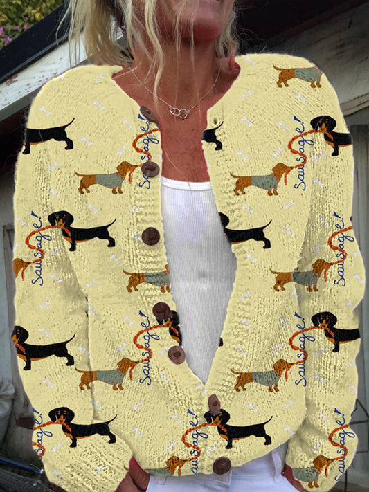 Veste Femme Imprimé Animal Style Cardigan