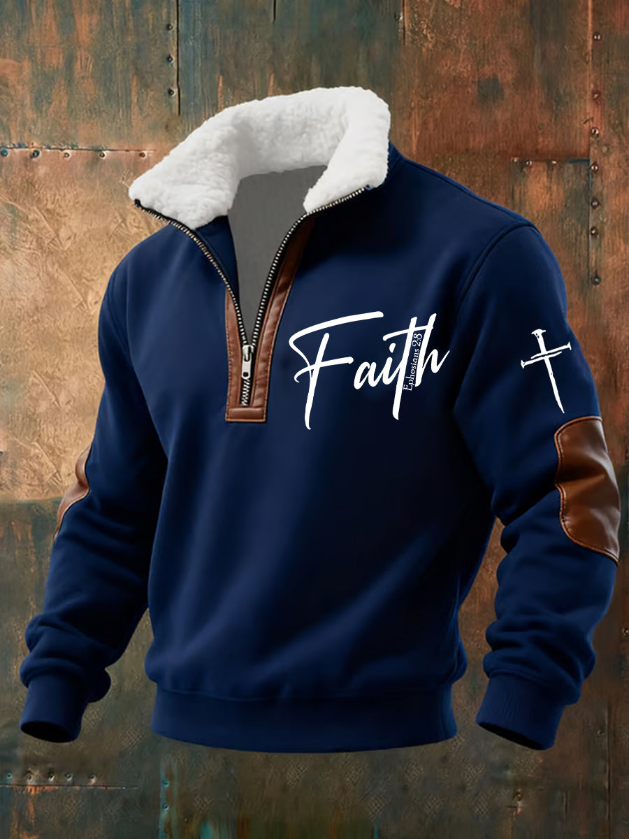 Sweat-shirt décontracté Vintage Art Faith pour hommes