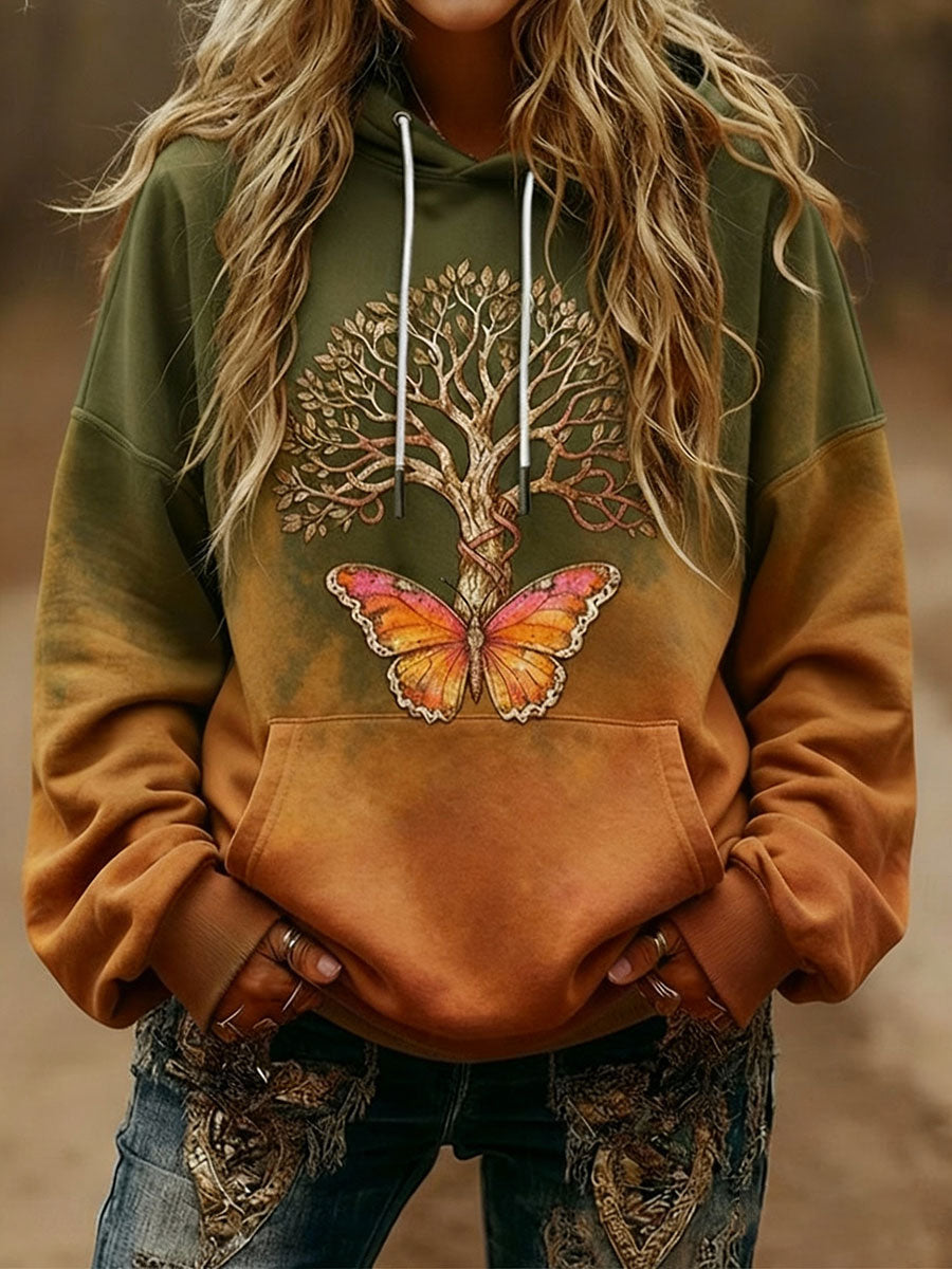 Chandails à capuchon Tree of Life Femme