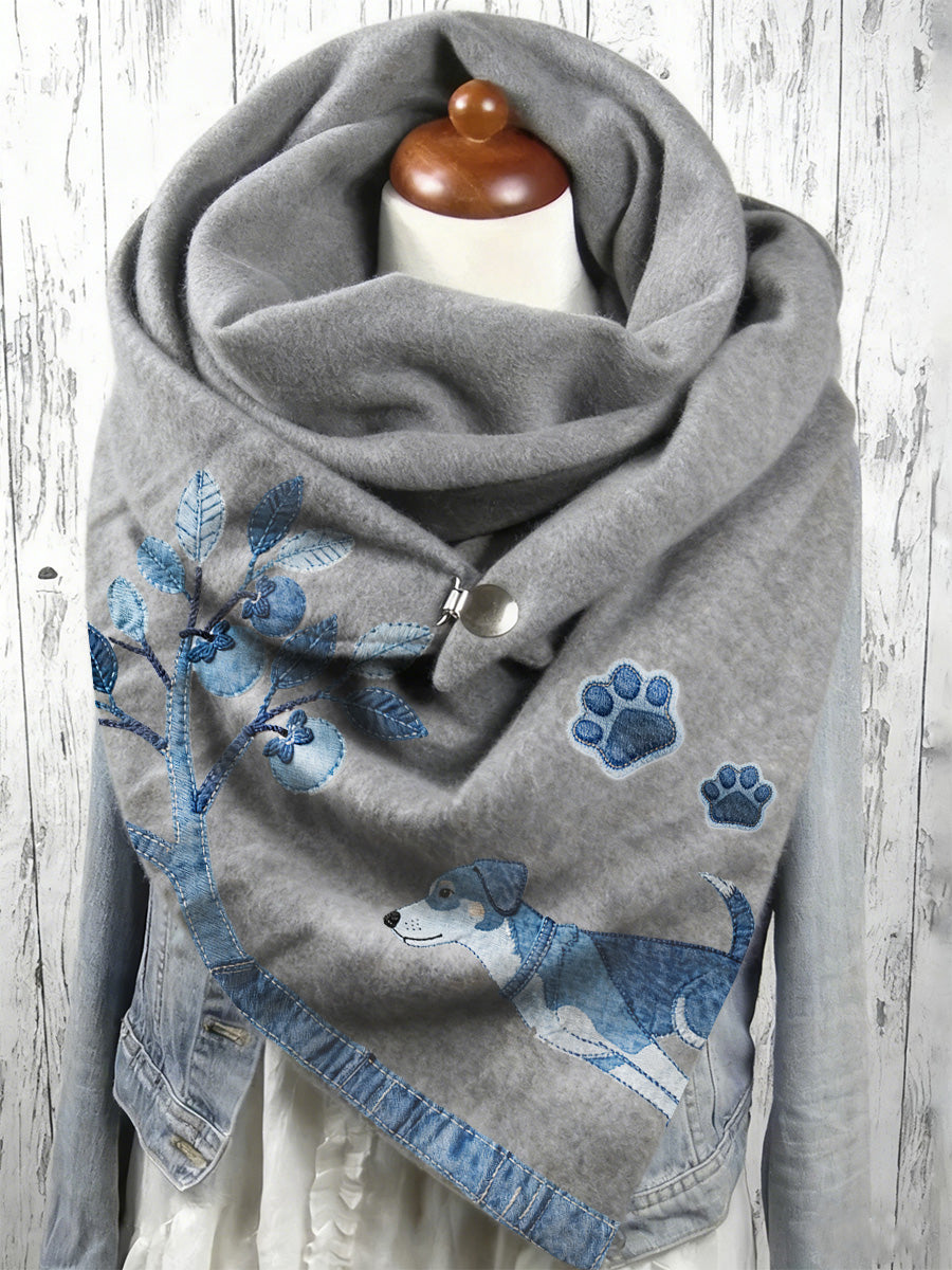 Écharpe longue à imprimé animal pour femmes