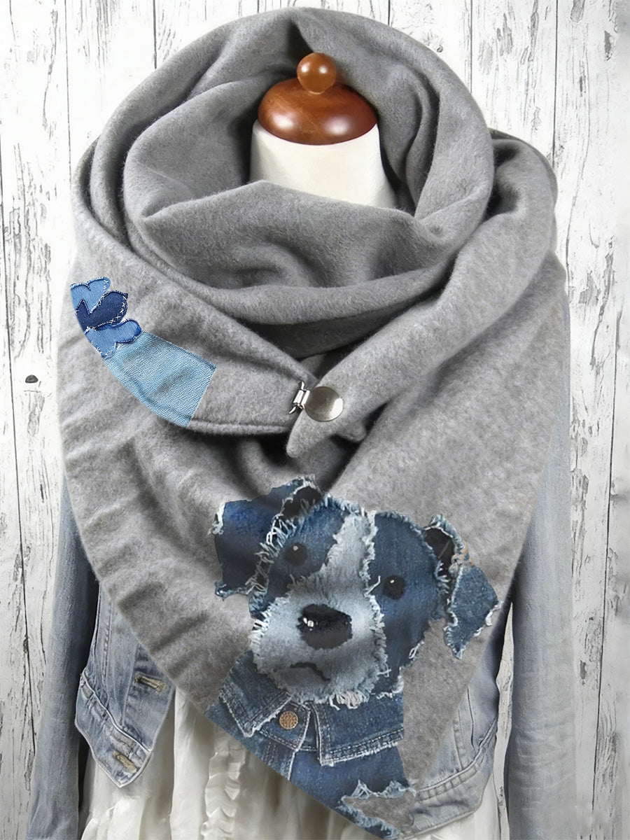 Écharpe longue à imprimé animal pour femmes