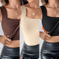 Women’s Thermal U-Neck Top with Built-In Bra💗No Bra Needed! Warm & Cozy