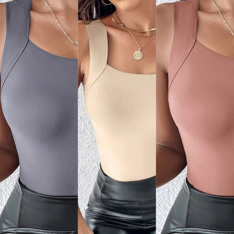 Women’s Thermal U-Neck Top with Built-In Bra💗No Bra Needed! Warm & Cozy