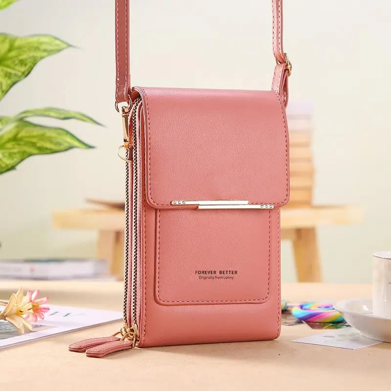 🏆ONLY ￡11.99!!👜📱 Simple and elegant women's touchscreen crossbody phone wallet