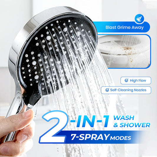 🔥Hot Sale 🚿Adjustable High-Pressure Rain Shower💧Saves 68% water, high pressure without wastage