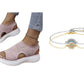 ⏳ONLY ￡17.99!!💐 Women's Breathable Knit Platform Sandals – Air-permeable knit upper, cushioned sole & lightweight comfy summer footwear ✨