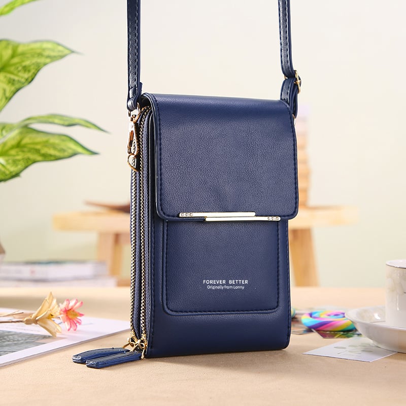🏆ONLY ￡11.99!!👜📱 Simple and elegant women's touchscreen crossbody phone wallet
