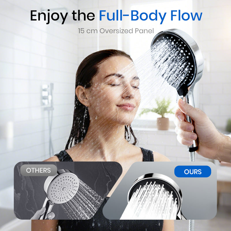🔥Hot Sale 🚿Adjustable High-Pressure Rain Shower💧Saves 68% water, high pressure without wastage