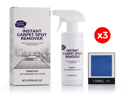 🥳2026 HOT SALE🥳🧼49% OFF! Powerful Carpet Stain Remover – No harsh fumes, hypoallergenic. Fast‑drying formula. Spray, wait, wipe – done. Restores carpet like new. 🏡💚
