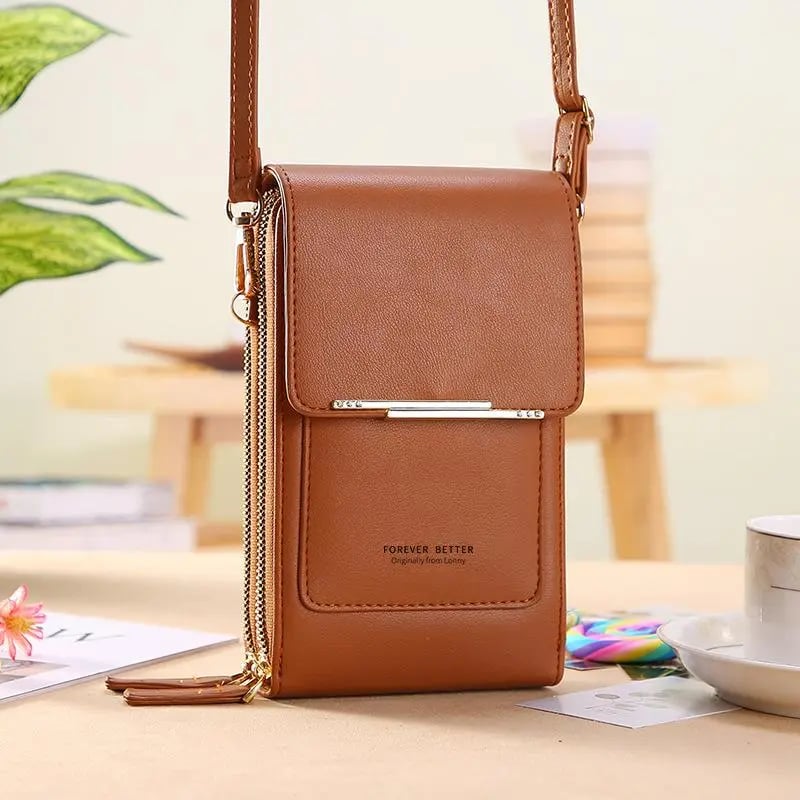 🏆ONLY ￡11.99!!👜📱 Simple and elegant women's touchscreen crossbody phone wallet