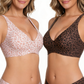 💗55% OFF⚡50K+ SOLD💕 Jelly Wireless Womens Comfortable Wireless Bras Push Up Bralettes Seamless Tshirts Bras Deep V Everyday Bras