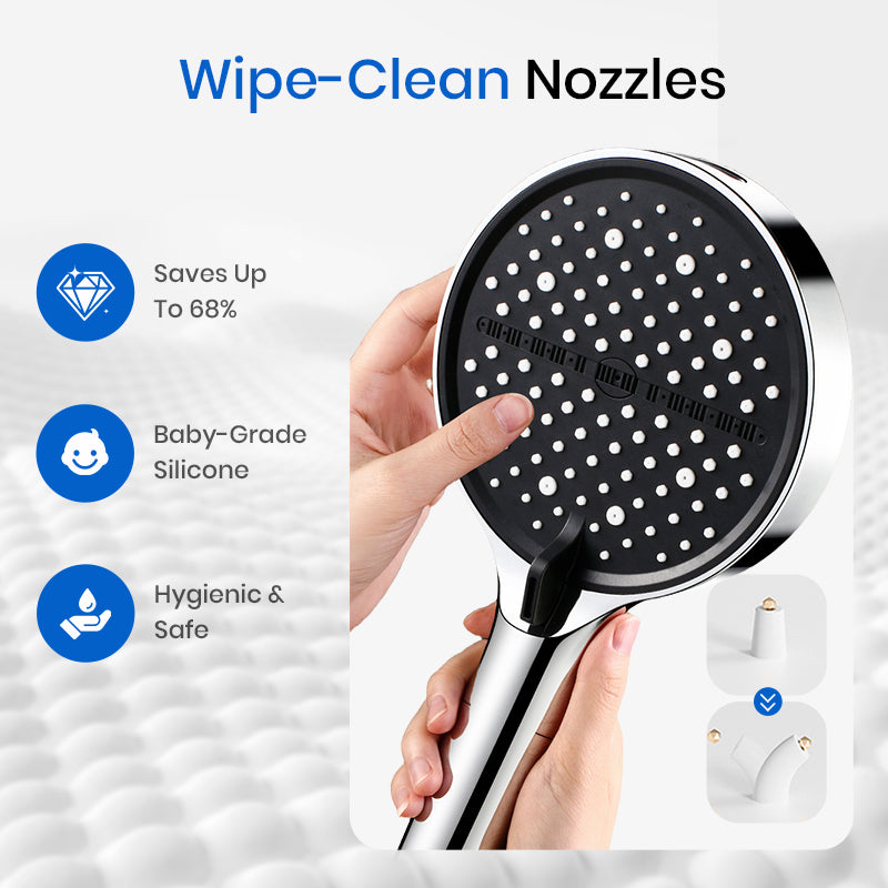 🔥Hot Sale 🚿Adjustable High-Pressure Rain Shower💧Saves 68% water, high pressure without wastage