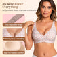 💗55% OFF⚡50K+ SOLD💕 Jelly Wireless Womens Comfortable Wireless Bras Push Up Bralettes Seamless Tshirts Bras Deep V Everyday Bras