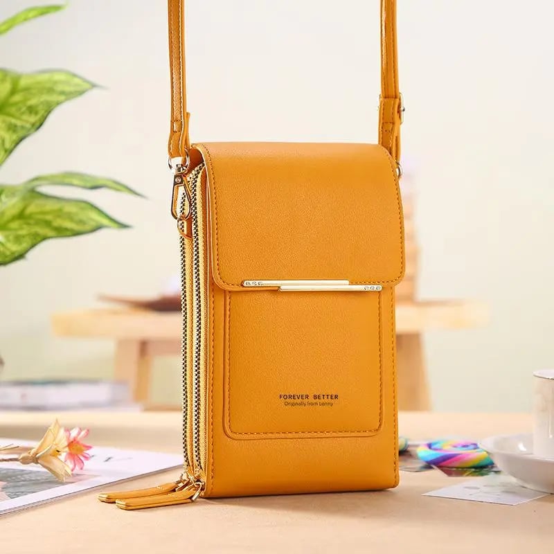 🏆ONLY ￡11.99!!👜📱 Simple and elegant women's touchscreen crossbody phone wallet