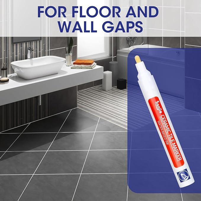 🔥40% OFF🔥BUY 1 GET 1 FREE🔥Anti-Mould & Waterproof Joint Pen for Ceramic Tiles! ✨