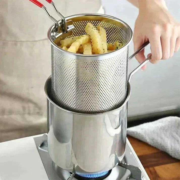 🔥Hot Sale 49% OFF🔥304 Stainless Steel Multifuntional Fryer✨Restaurant-quality food at home🍟