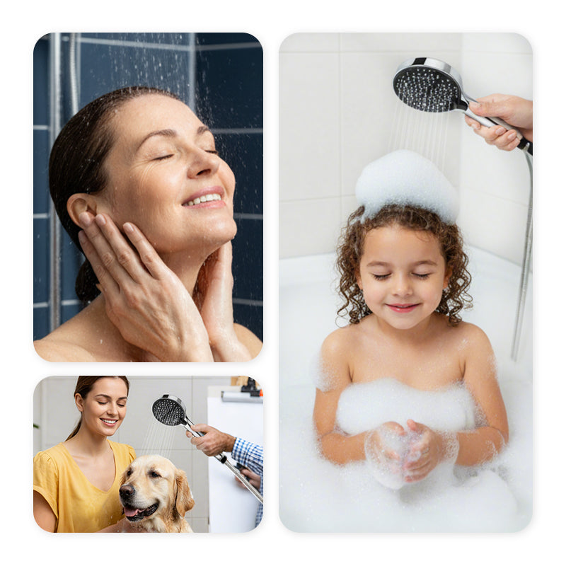🔥Hot Sale 🚿Adjustable High-Pressure Rain Shower💧Saves 68% water, high pressure without wastage