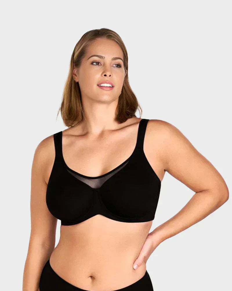 🏆 Summer Special Price £13.9 ! 💐Women's Elegant Sheer Full Coverage Plus Size Bra