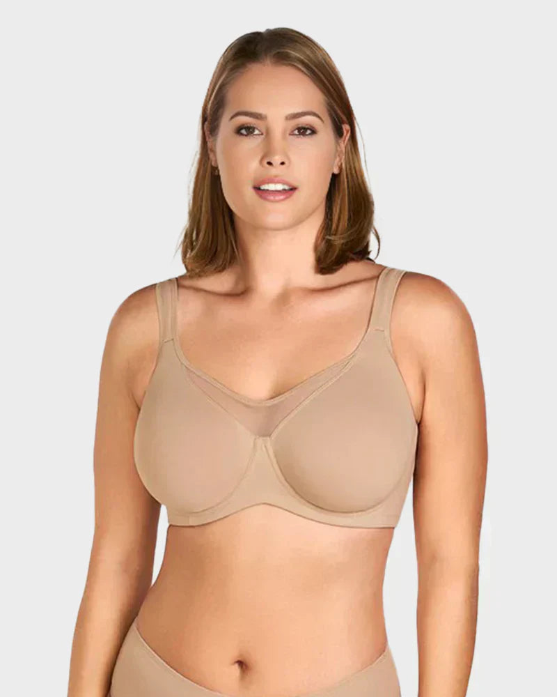 🏆 Summer Special Price £13.9 ! 💐Women's Elegant Sheer Full Coverage Plus Size Bra