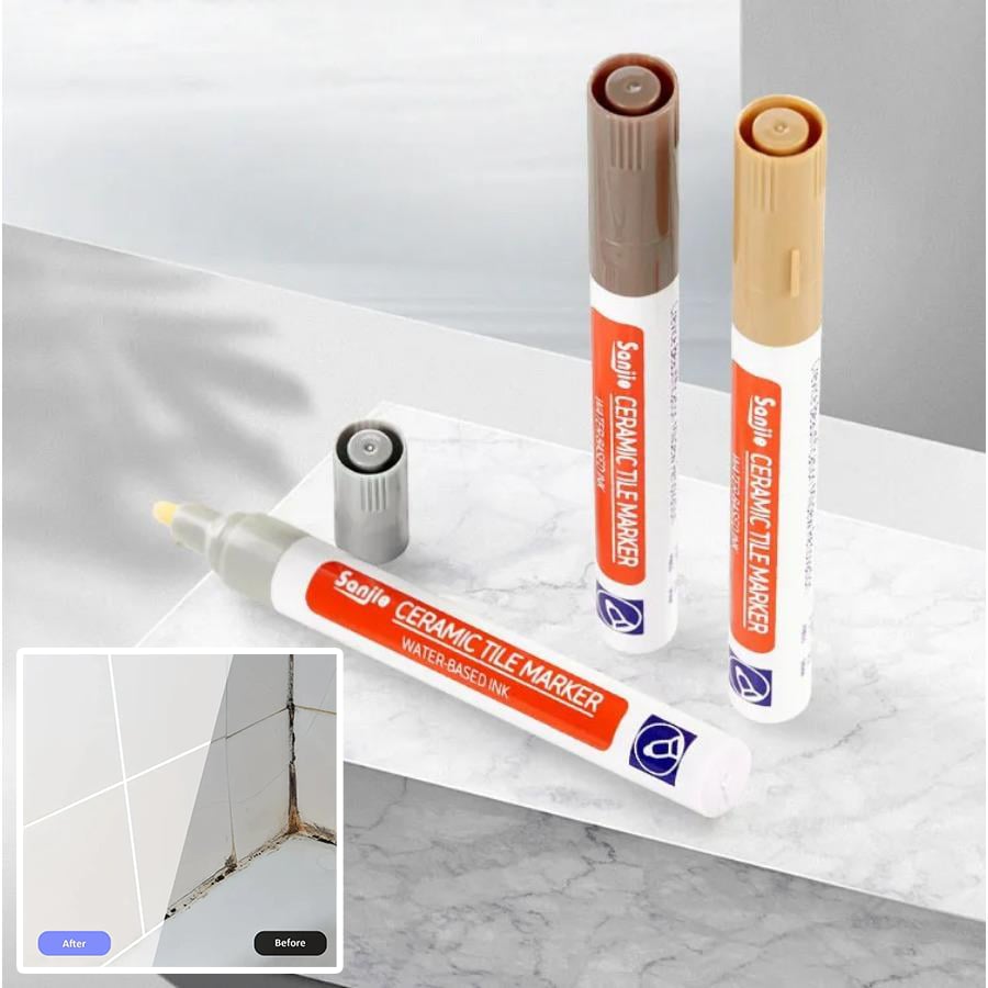 🔥40% OFF🔥BUY 1 GET 1 FREE🔥Anti-Mould & Waterproof Joint Pen for Ceramic Tiles! ✨