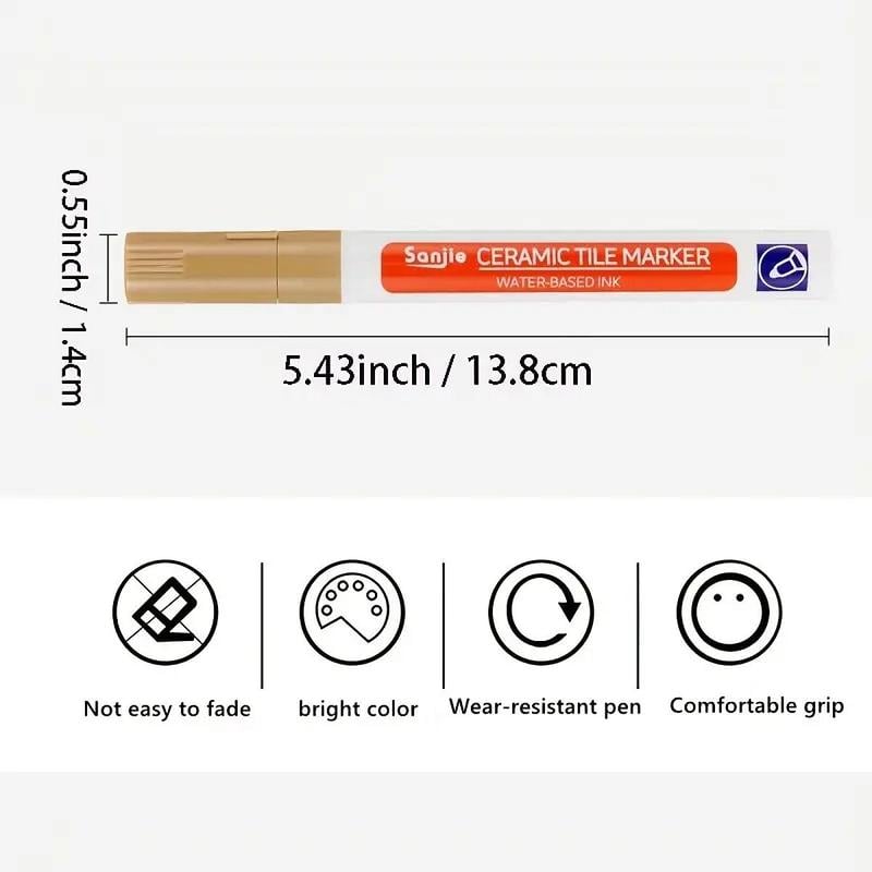 🔥40% OFF🔥BUY 1 GET 1 FREE🔥Anti-Mould & Waterproof Joint Pen for Ceramic Tiles! ✨