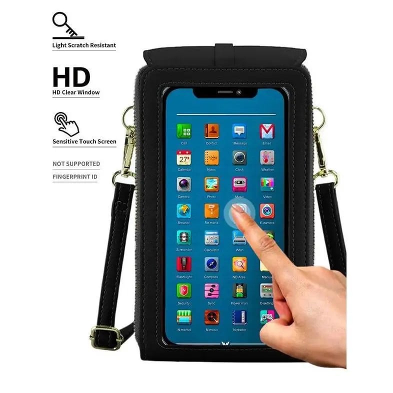 🏆ONLY ￡11.99!!👜📱 Simple and elegant women's touchscreen crossbody phone wallet