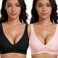 💗55% OFF⚡50K+ SOLD💕 Jelly Wireless Womens Comfortable Wireless Bras Push Up Bralettes Seamless Tshirts Bras Deep V Everyday Bras