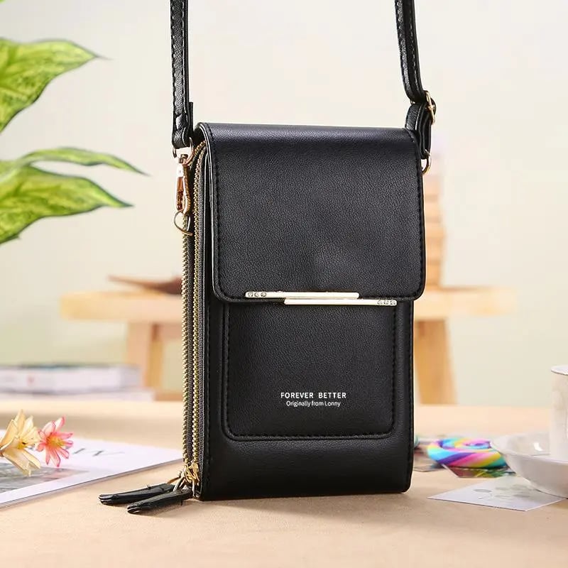 🏆ONLY ￡11.99!!👜📱 Simple and elegant women's touchscreen crossbody phone wallet
