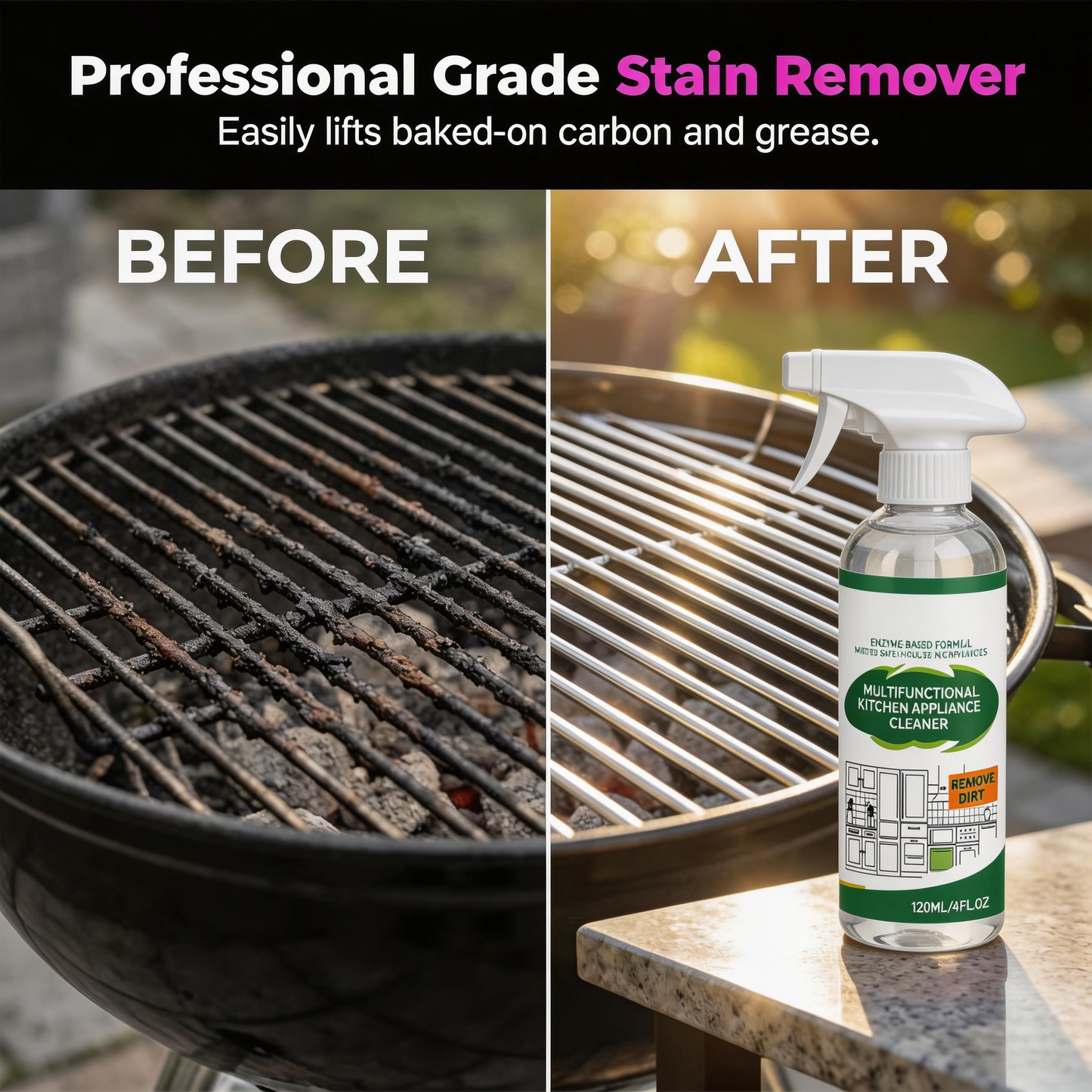 🥳 2026 HOT SALE 🥳  💥 50% OFF! Heavy-duty BBQ degreaser spray – works fast, removes grease instantly. Spray & wipe, no scrubbing required. Restore your BBQ’s shine in minutes. 🍖✨