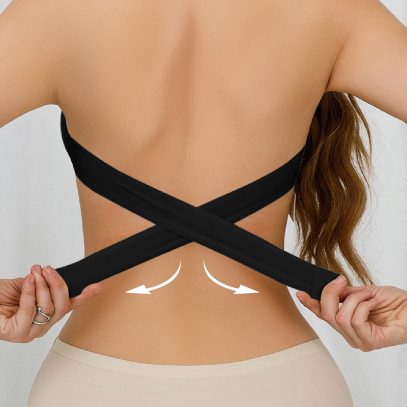 💜BUY 1 GET 1 FREE 💜Women's Non-Slip Strapless Wireless Bra with Crossover Side Closure