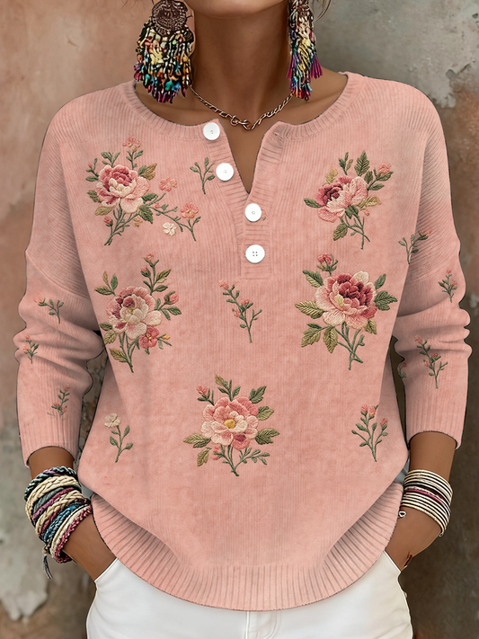 Sensibilisation au cancer du sein des femmes Floral Art Imprimé Tops