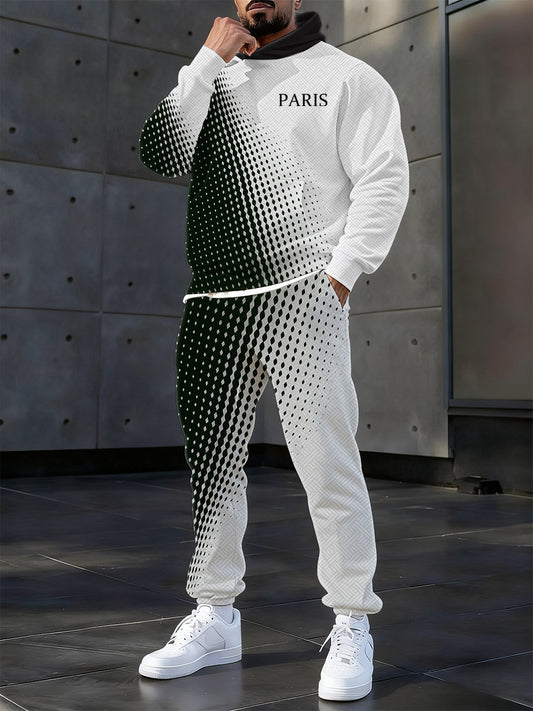 Hoodie occasionnel des hommes et l'ensemble de pantalon