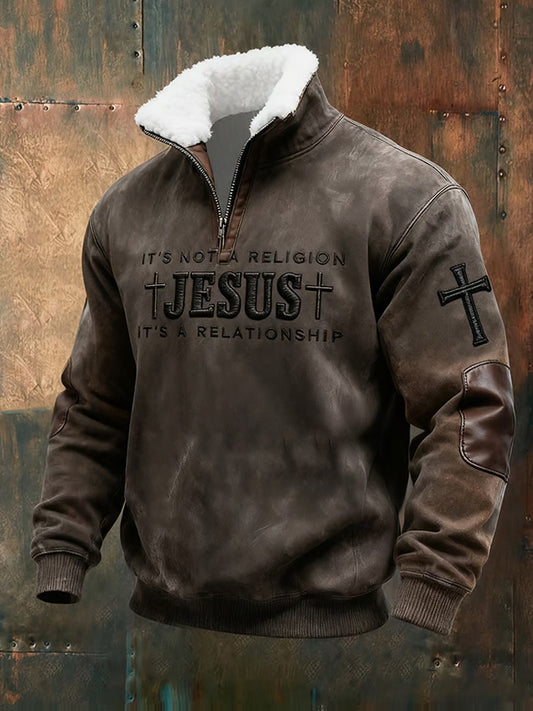 Sweat-shirt décontracté Vintage Art Faith pour hommes