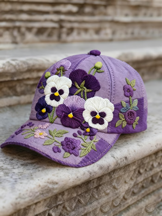 Chapeau de Pansy Décontracté Unisexe Dégradé Violet