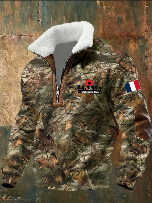 Sweat à capuche pour homme French Print Armistice Day