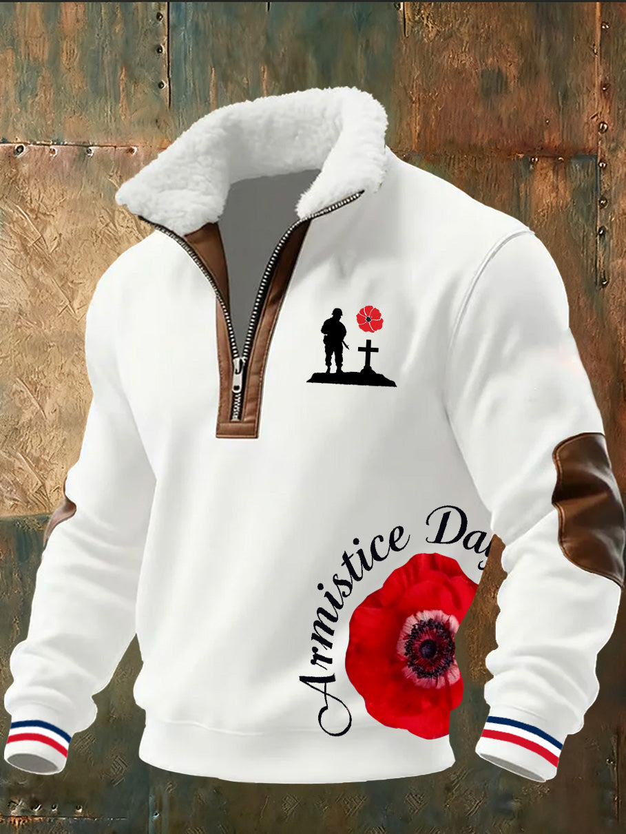 Sweat à capuche pour homme French Print Armistice Day