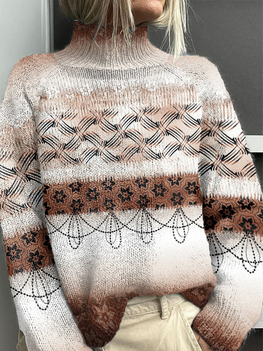 Le chandail floral de la mode des femmes