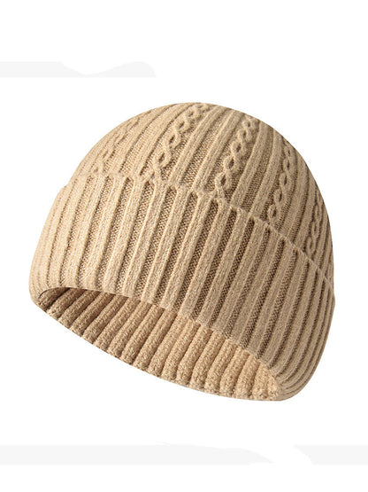 Chapeau unisexe tricoté de modèle de câble