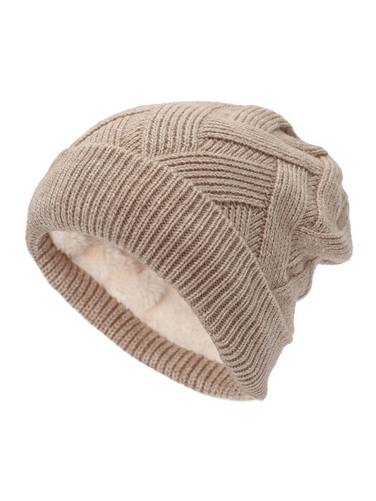 Bonnet en molleton tricoté unisexe