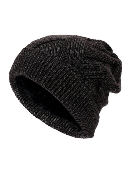 Bonnet en molleton tricoté unisexe