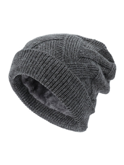 Bonnet en molleton tricoté unisexe