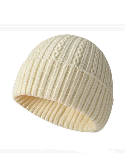 Chapeau unisexe tricoté de modèle de câble