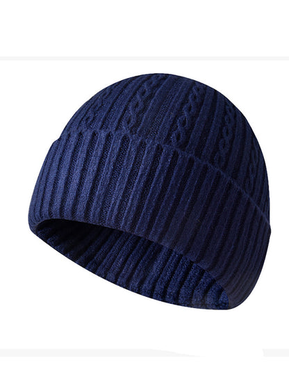 Chapeau unisexe tricoté de modèle de câble