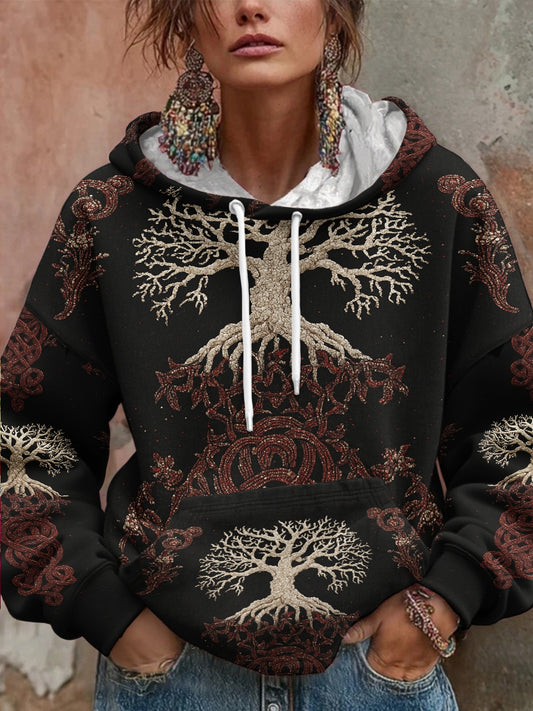 Chandail à capuchon Viking Tree of Life Femme