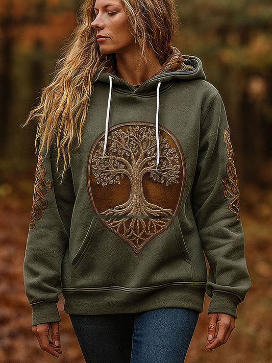 Chandails à capuchon Tree of Life Femme