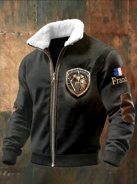 Veste Sweat-shirt à capuche décontractée pour hommes, drapeau français